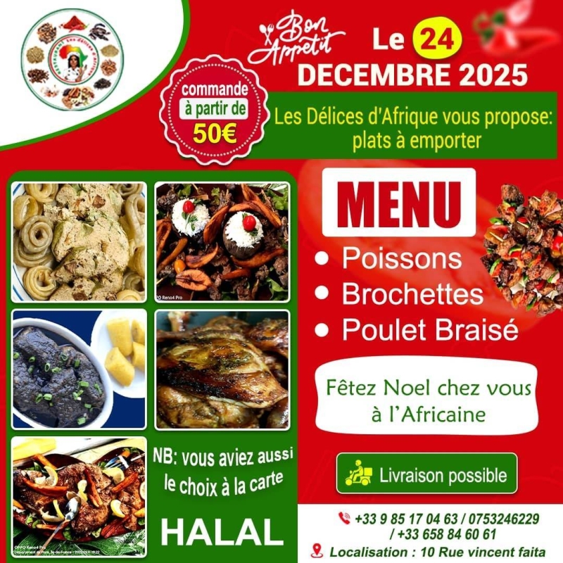 Les Délices d'Afrique - Restaurant africain Nimes - Traiteur à Nimes